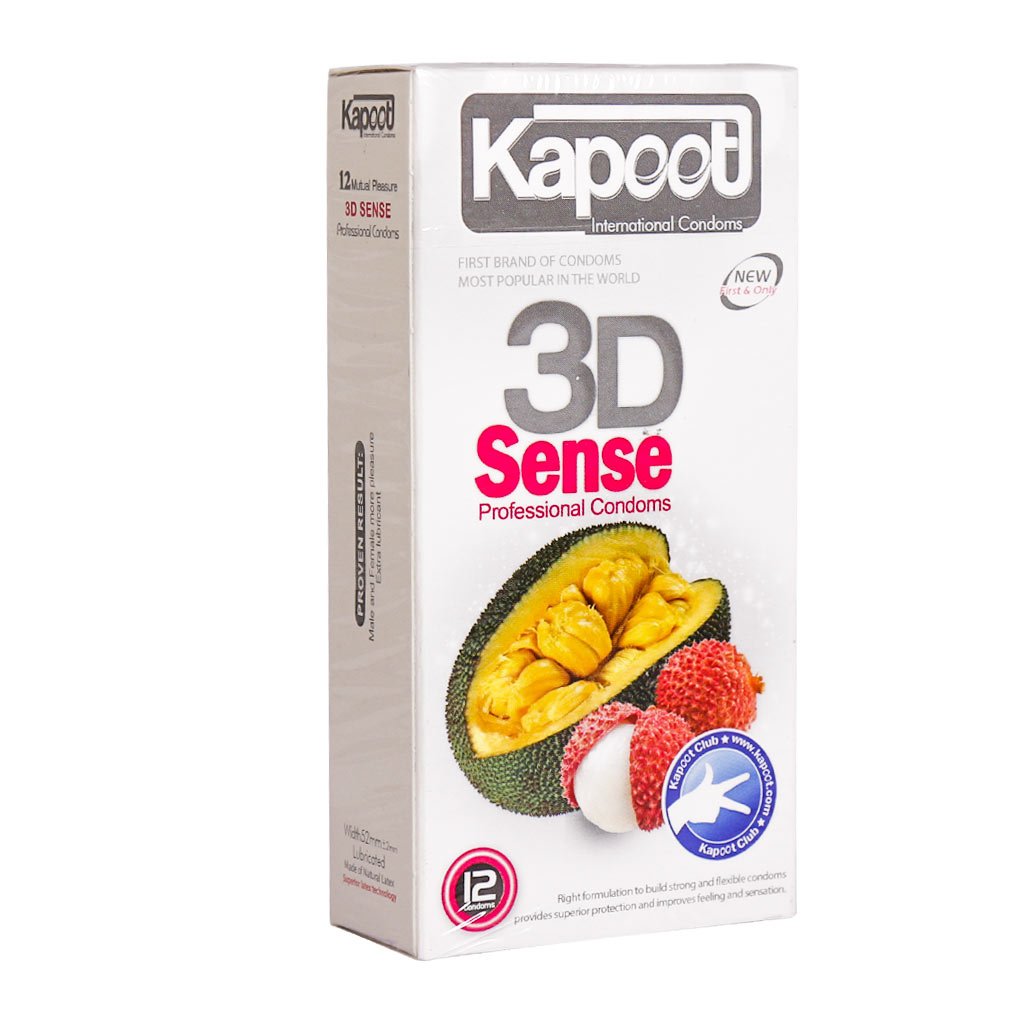 Kapoot 3D Sense Condoms 12 pcs کاندوم سه بعدی کاپوت مدل 3D Sense