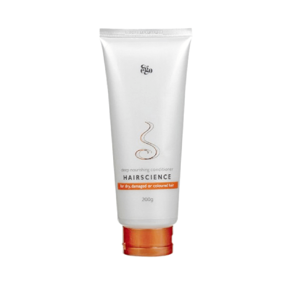 ego-hair-science-nourishing-conditioner-for-dry-color-and-damaged-hair-200-g نرم کننده مغذی هیرساینس ایگو مناسب موهای خشک، رنگ شده و آسیب دیده ۲۰۰ گرم