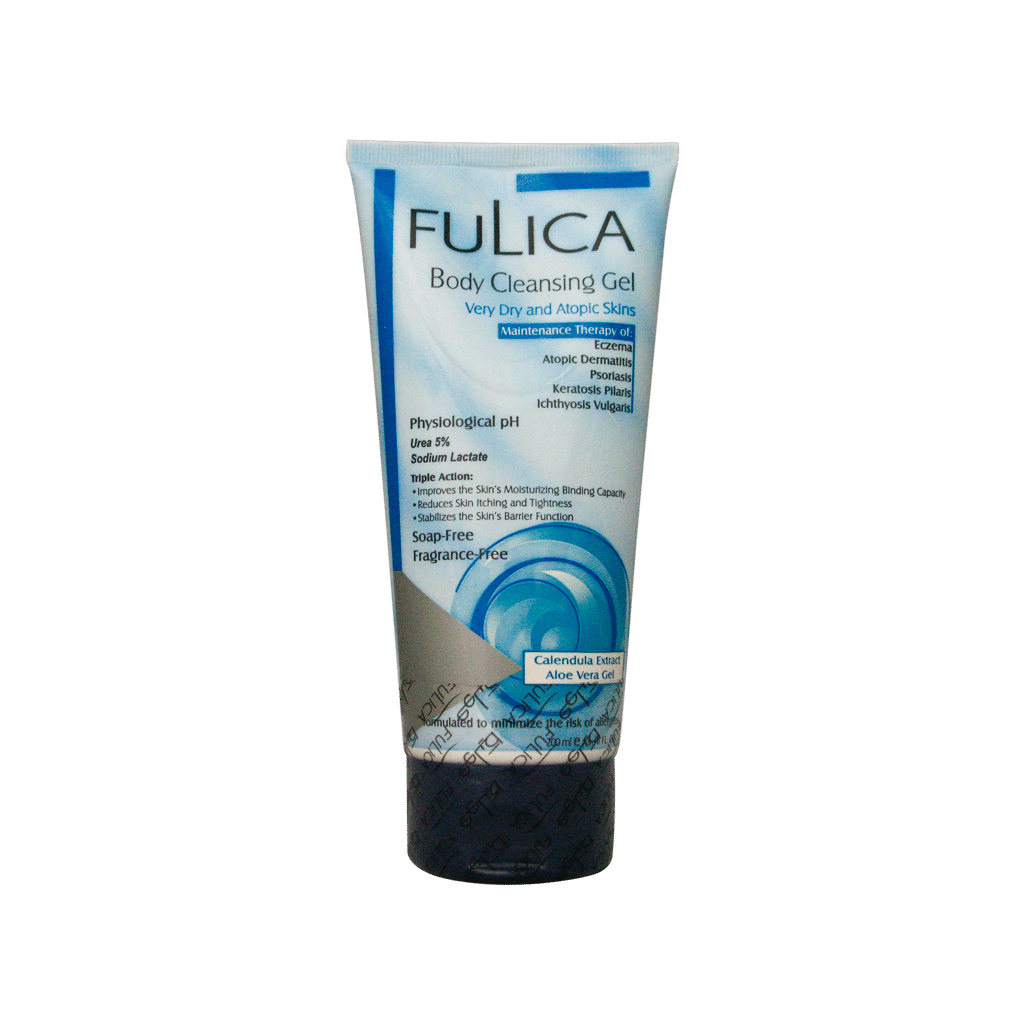 fulica-body-cleansing-gel-for-dry-skin-200-ml شامپو بدن پوست خشک فولیکا