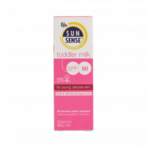 ضد آفتاب سان سنس تادلر میلک SPF50 ایگو مناسب پوست های حساس ۵۰ میلی لیتر