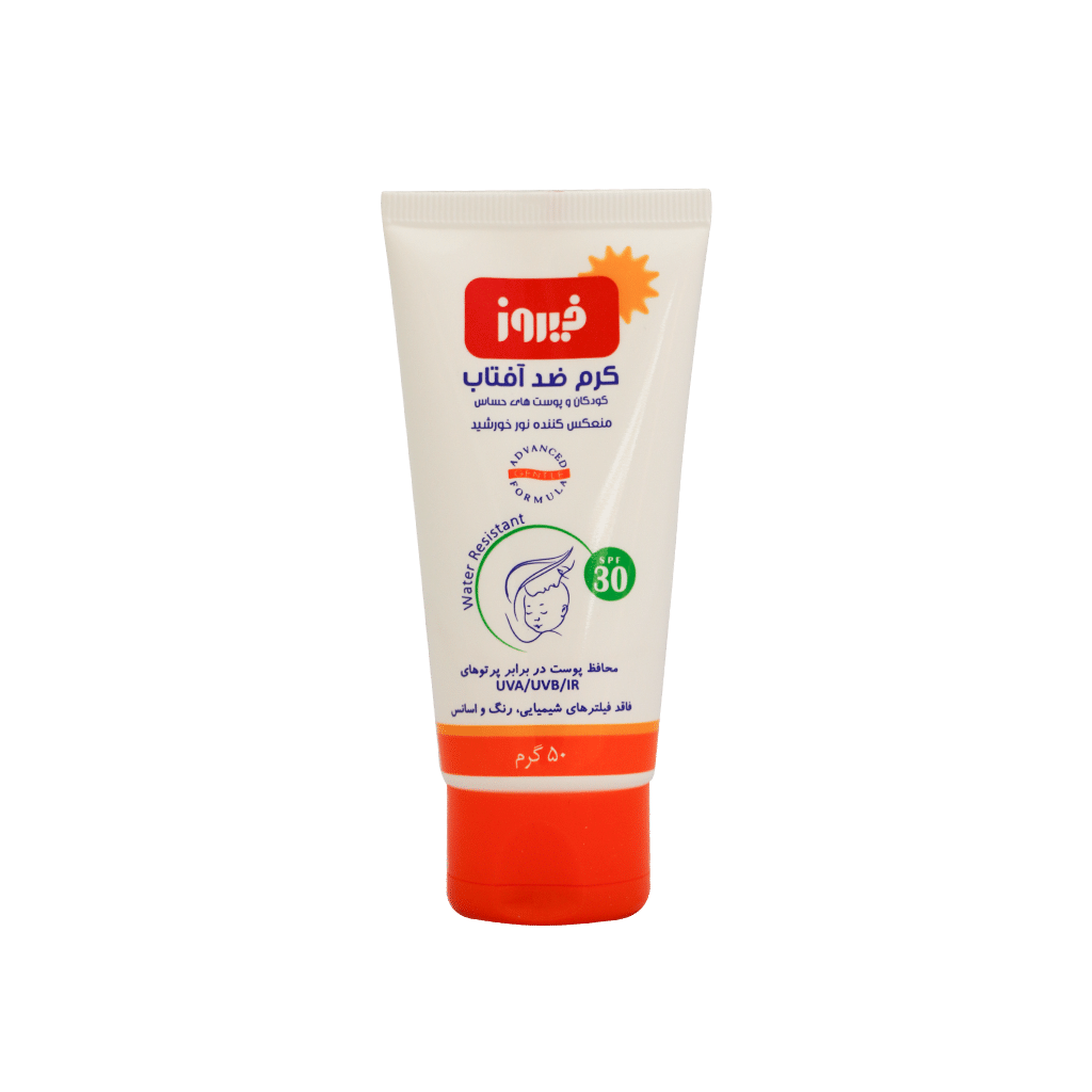 firooz-sunscreen-cream-spf30-50-g کرم ضد آفتاب کودک فیروز SPF30 حجم ۵۰ گرم