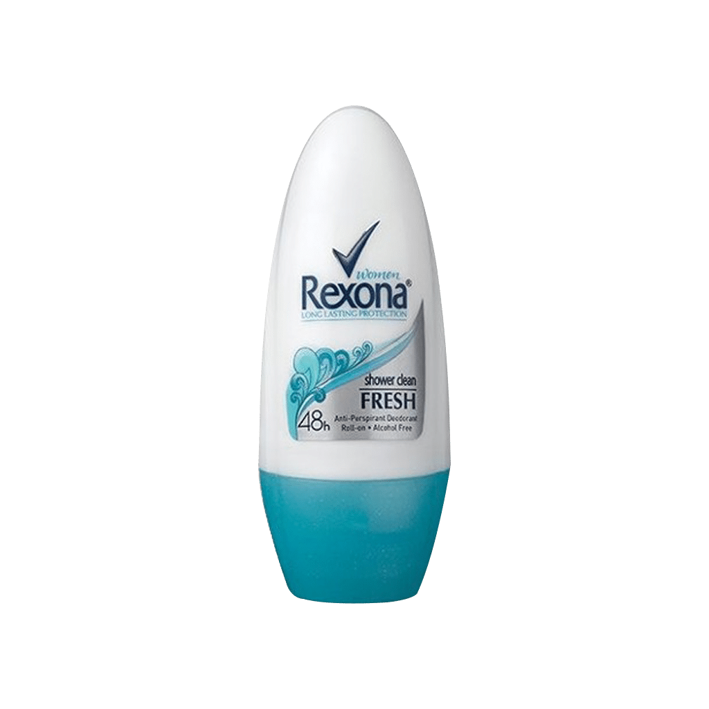 rexona-shower-clean-fresh-roll-on-deodorant-for-women-50-ml رول ضد تعریق زنانه رکسونا مدل شاور کلین فرش ۵۰ میلی لیتر