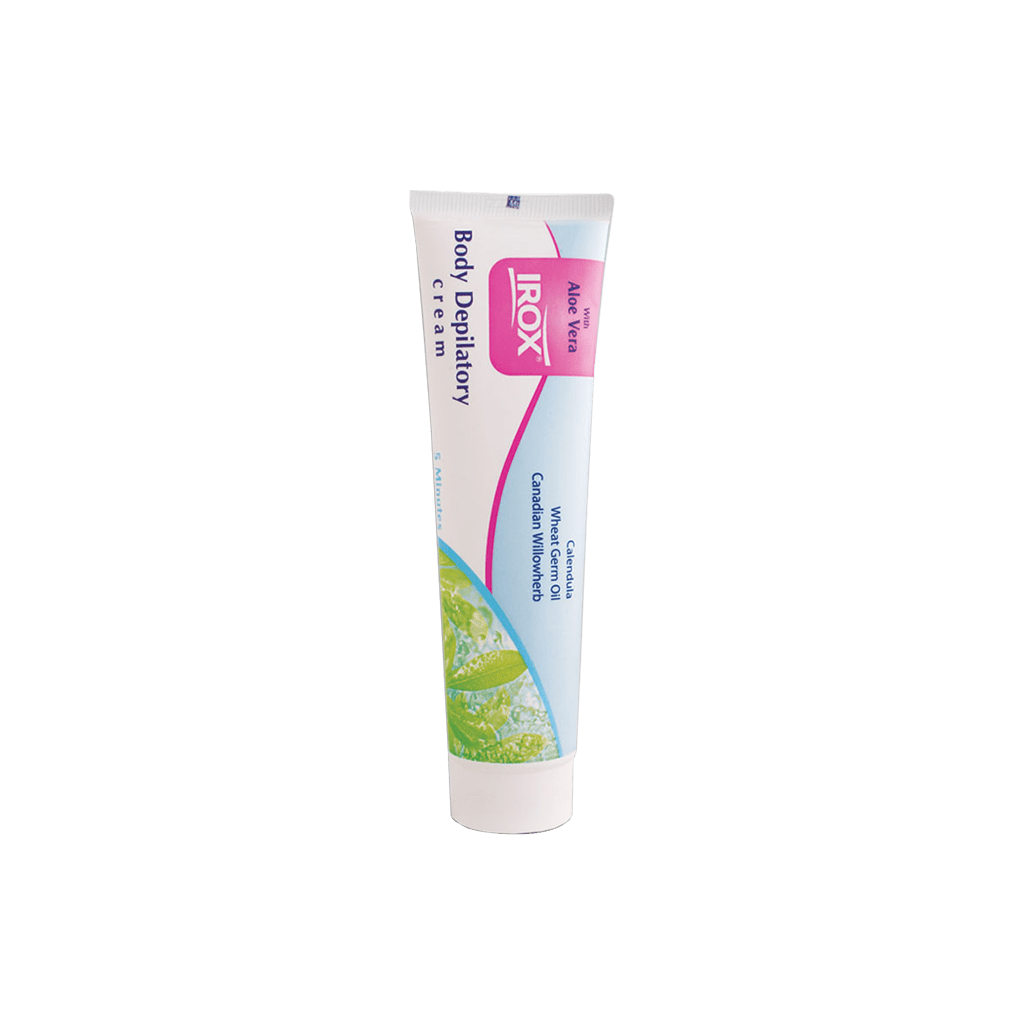 irox-body-depilatory-cream-50-g کرم موبر بدن ایروکس حاوی عصاره آلوئه ورا ۵۰ گرم