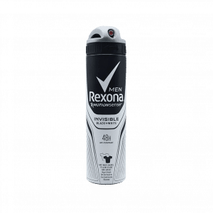 اسپری ضد تعریق مردانه رکسونا مدل اینویزیبل بلک اند وایت ۱۵۰ میلی لیتر