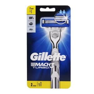خود تراش 3 تیغ ژیلت مدل Mach 3 Turbo