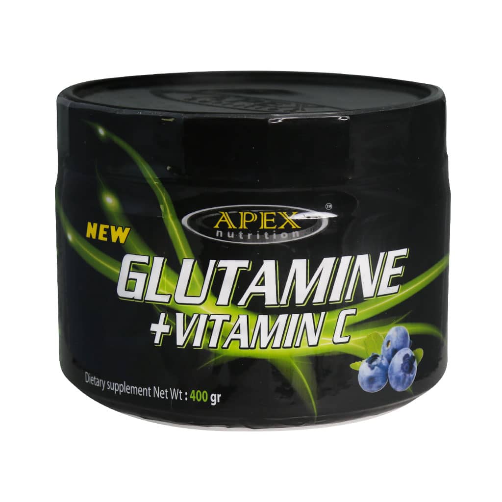 Apex-Glutamine-+-Vitamin-C-400-g پودر گلوتامین + ویتامین C اپکس