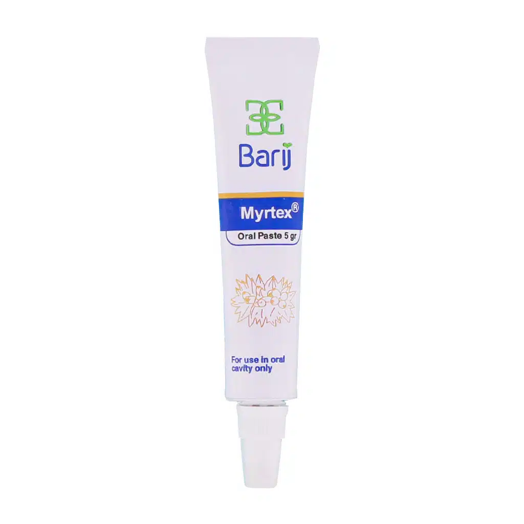 Barij-Essence-Myrtex-Oral-Paste-5.jpg.webp خمیر دهانی میرتکس باریج اسانس ۵ گرم