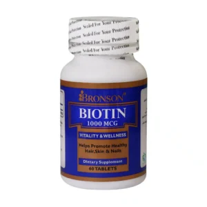 قرص بیوتین ۱۰۰۰ میکروگرم برونسون ۶۰ عدد
