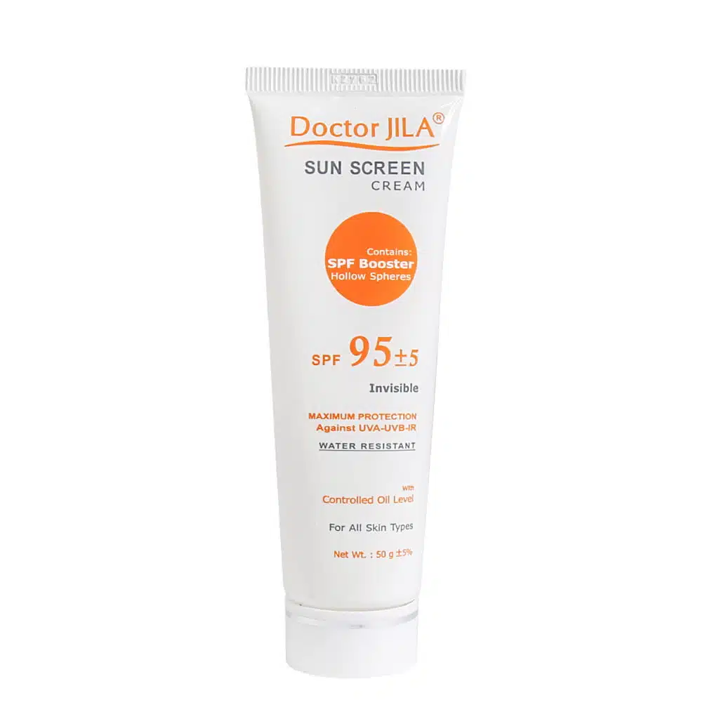 Doctor-Jila-Invisible-Sunscreen-Cream-Controlled-Oil-Level-SPF95-50-ml.jpg.webp کرم ضد آفتاب SPF95 دکتر ژیلا با چربی کنترل شده 50 میلی لیتر