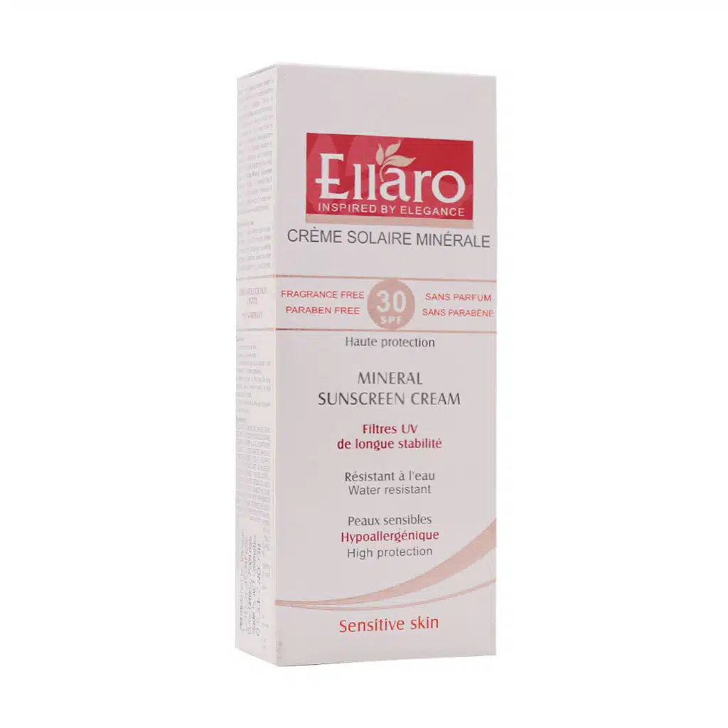 Ellaro-Mineral-Sunscreen-Cream-SPF30-For-Sensitive-Skins-50-ml-1.jpg.webp کرم ضد آفتاب مینرال الارو SPF30 مناسب پوست های حساس ۵۰ میلی لیتر