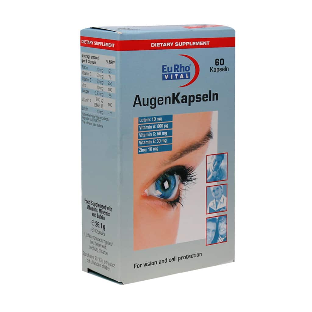 EuRho-Vital-Augen-Eye-Capsule-60-Caps کپسول چشم اوژن یوروویتال ۶۰ عددی