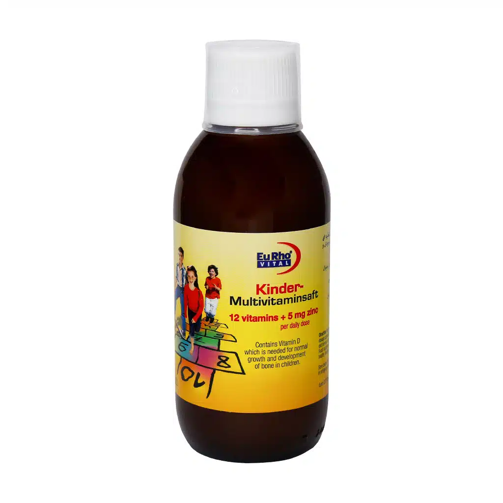 EuRho-Vital-New-Kinder-Multivitaminsaft-200-ml.jpg.webp شربت کیندر مولتی ویتامین یوروویتال ۲۰۰ میلی لیتر