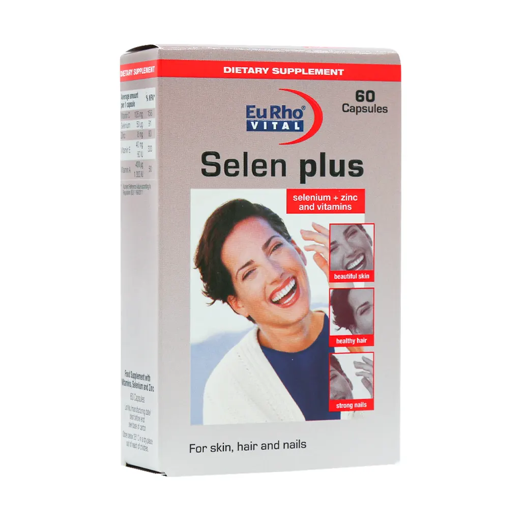 EuRho Vital Selen Plus 60 Caps قیمت کپسول سلن پلاس یوروویتال