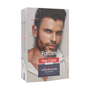 شامپو رنگ موی مردانه مشکی فاربن
