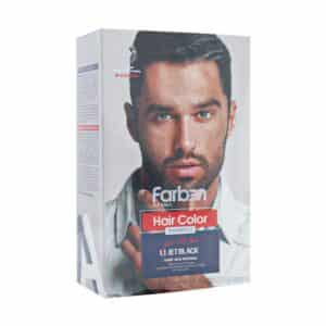 شامپو رنگ موی مردانه خاکستری تیره فاربن