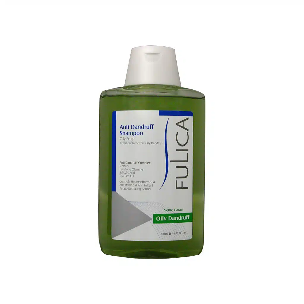Fulica-Oily-Dandruff-Shampoo-200-ml.jpg.webp شامپو ضد شوره چرب فولیکا مناسب موهای چرب ۲۰۰ میلی لیتر
