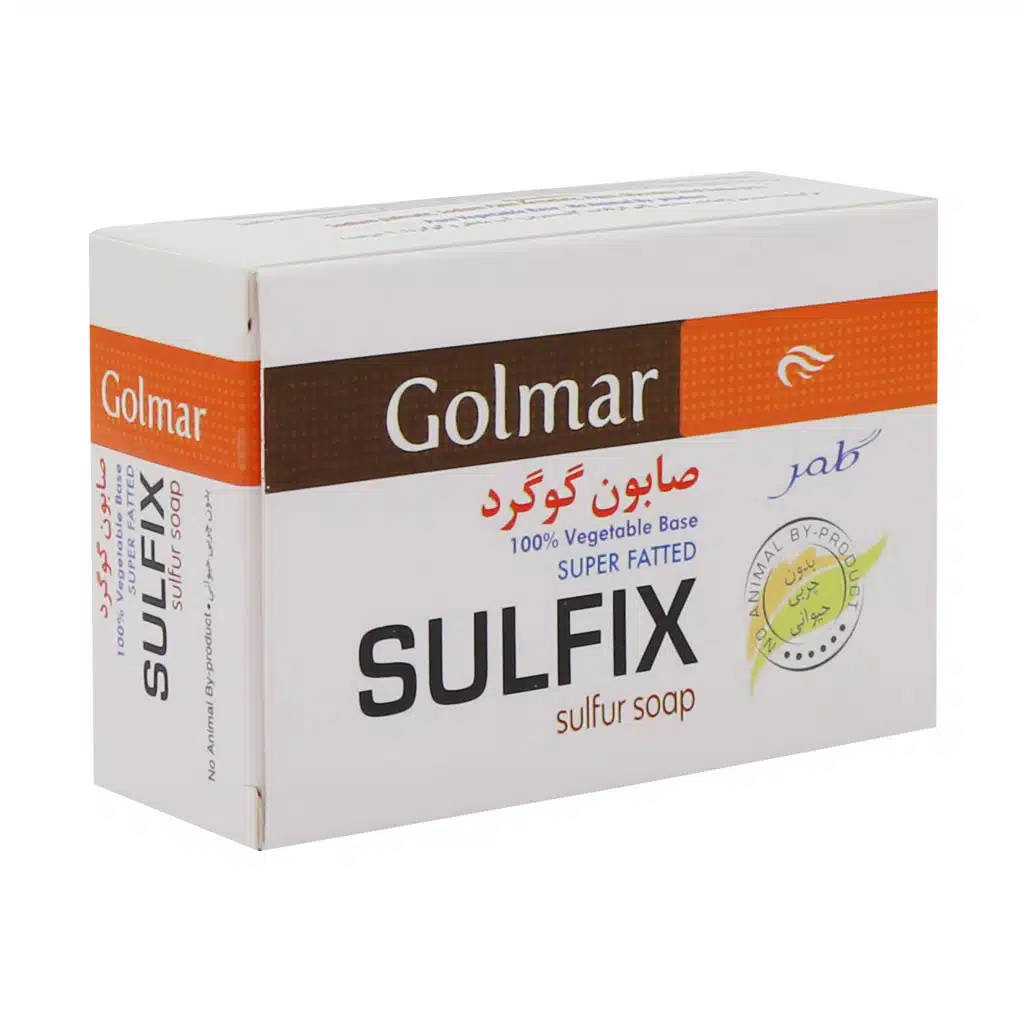 Golmar-Sulfix-Sulfure-10-Soap-120.jpg.webp صابون گوگرد گلمر 120 گرم