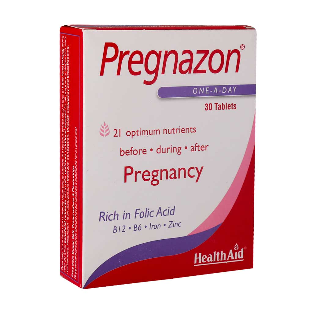 Health-Aid-Pregnazon-30 قرص پرگنازون هلث اید