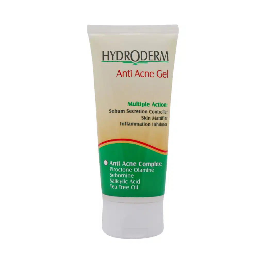Hydroderm-Anti-Acne-Gel-For-Oily-And-Acne-Skins-50-ml.jpg.webp ژل ضد جوش هیدرودرم مناسب پوست های چرب و آکنه دار ۵۰ میلی لیتر