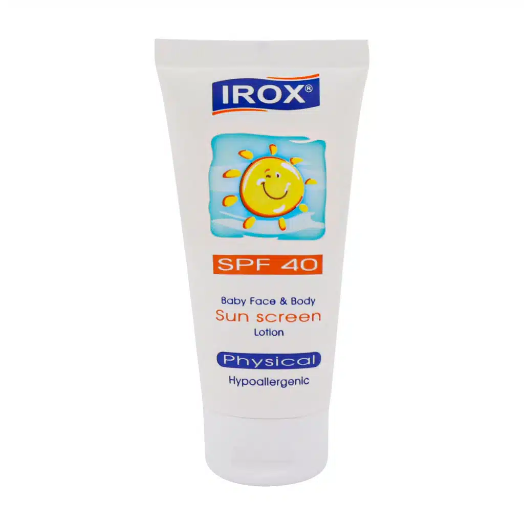 Irox-Baby-Sunscreen-Lotion-SPF40-60-ml.jpg.webp ضد آفتاب کودک ایروکس با SPF40