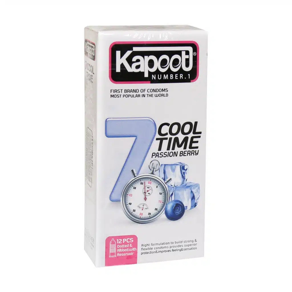 Kapoot-1-Cool-Time-Condoms-12-pcs.jpg.webp کاندوم تاخیری کاپوت مدل 7 Cool Time بسته 12 عددی