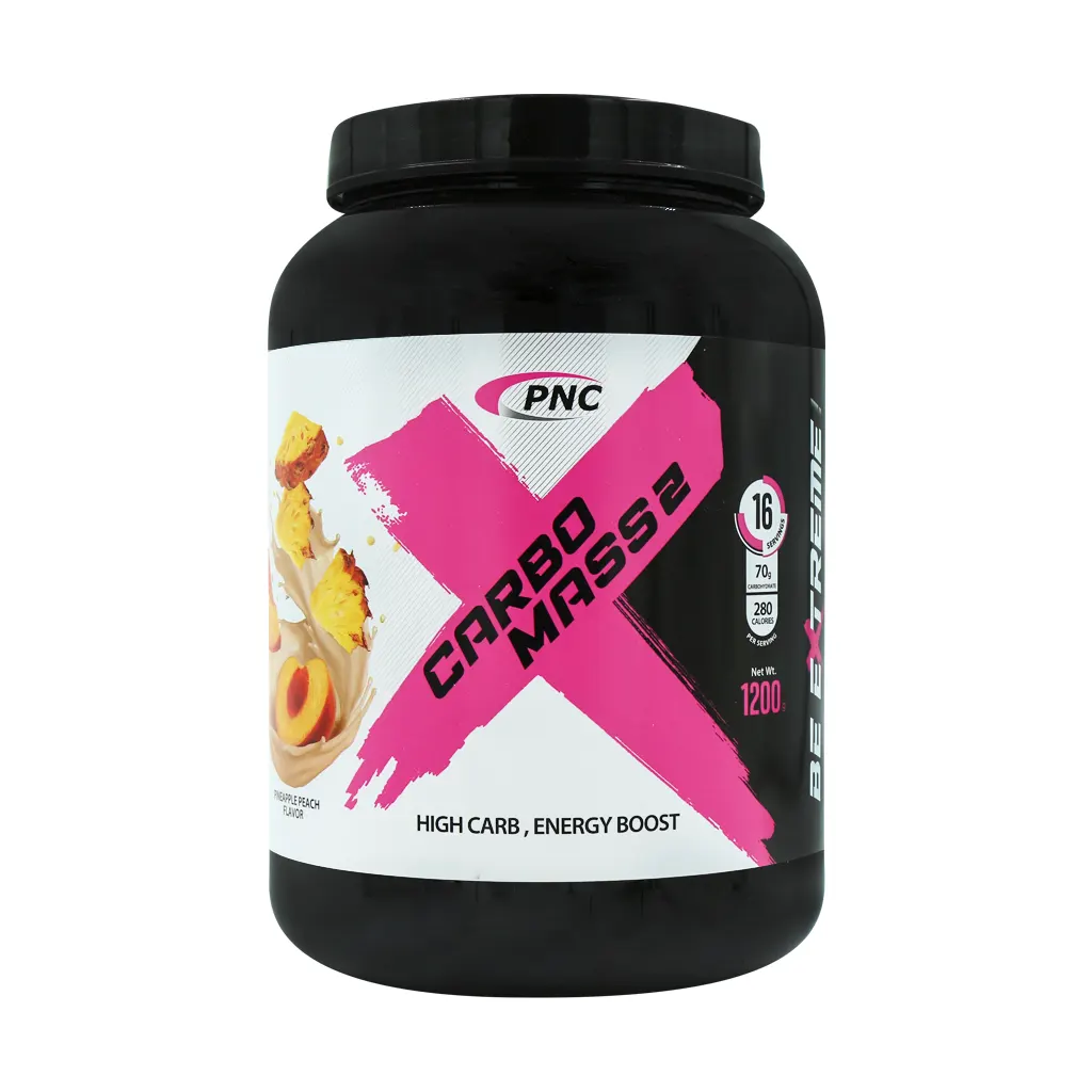 Karen Carbo Mass 2 Sport Drink Powder 1200 g pinapple peach قیمت پودر کربو مس 2 کارن