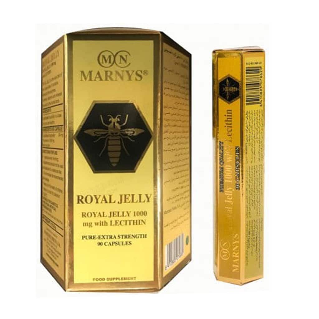 Marnys-Royal-Jelly-Lecithin کپسول ژلاتینی رویال ژلی و لسیتین مارنیز
