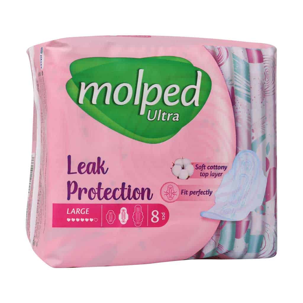 نوار بهداشتی بزرگ مولپد سری Ultra نوار بهداشتی بزرگ مولپد سری Ultra بسته ۸ عددی