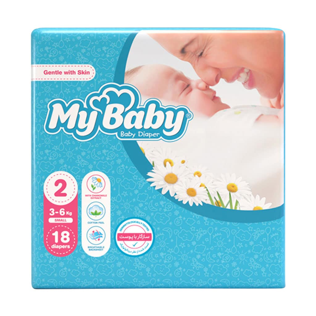 My-Baby-Size-۲-Baby-Diaper-With-Chamomile-Extract18 پوشک سایز ۲ مای بی بی