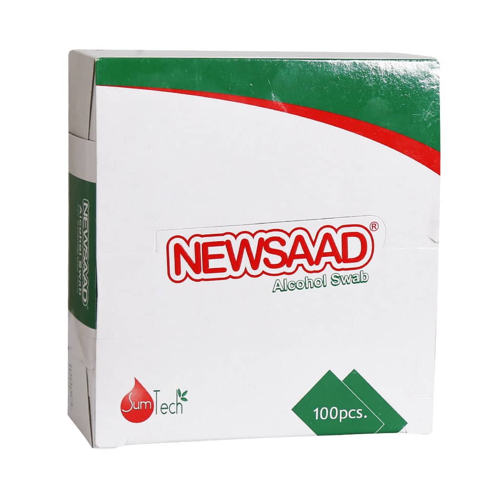 Newsaad Alcohol Swab 100 pcs پد الکلی تزریقاتی نیوساد