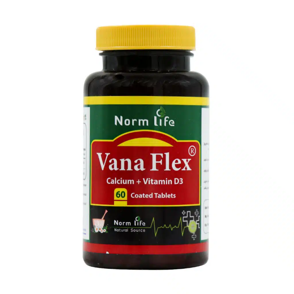 Norm-Life-Vana-Flex-Calcium-Vitamin-D3-60-Tabs.jpg.webp قرص وانا فلکس کلسیم و ویتامین D3 نورم لایف ۶۰ عدد