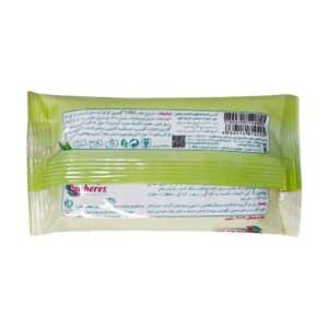 دستمال مرطوب پاک کننده دست و صورت پنبه ریز