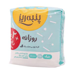 نوار بهداشتی سبز بالدار مشبک پنبه ریز