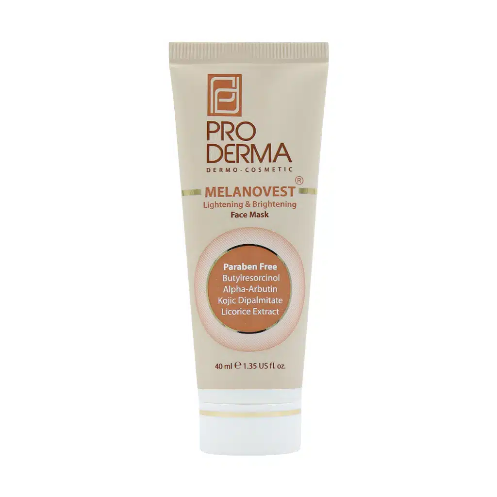 Pro-Derma-Melanovest-Lightening-Brightening-Mask.jpg.webp ماسک روشن کننده پرودرما ۴۰ میلی لیتر