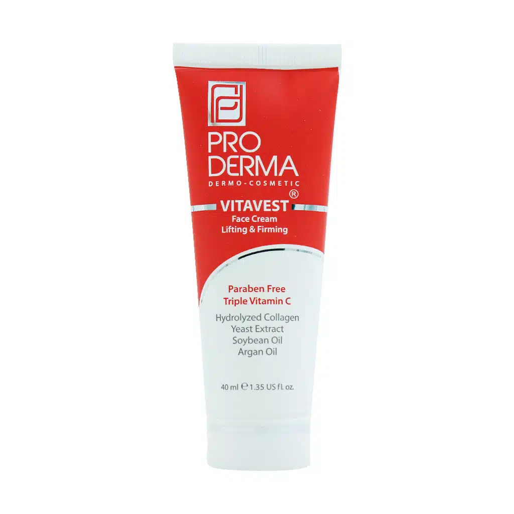 Pro-Derma-Vitavest-Lifting-Firming-Face-Cream-40-ml.jpg.webp کرم ضد چروک و سفت کننده صورت پرودرما 40 میلی لیتر