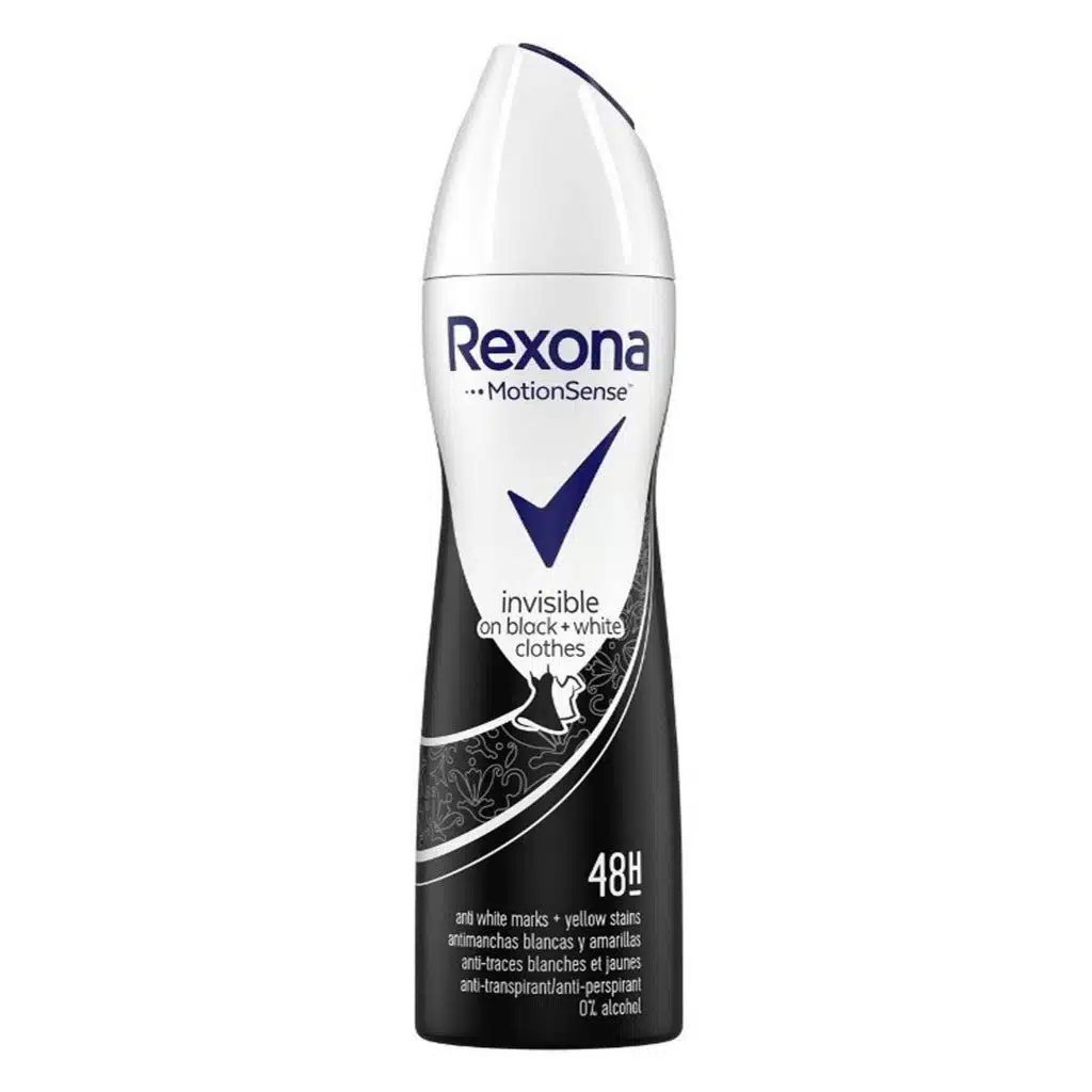 Rexona-Invisible-Black-And-White-Diamond-Spray-For-Women-150-ml.jpg.webp اسپری ضد تعریق زنانه رکسونا مدل اینویزیبل بلک اند ۱۵۰ میلی لیتر