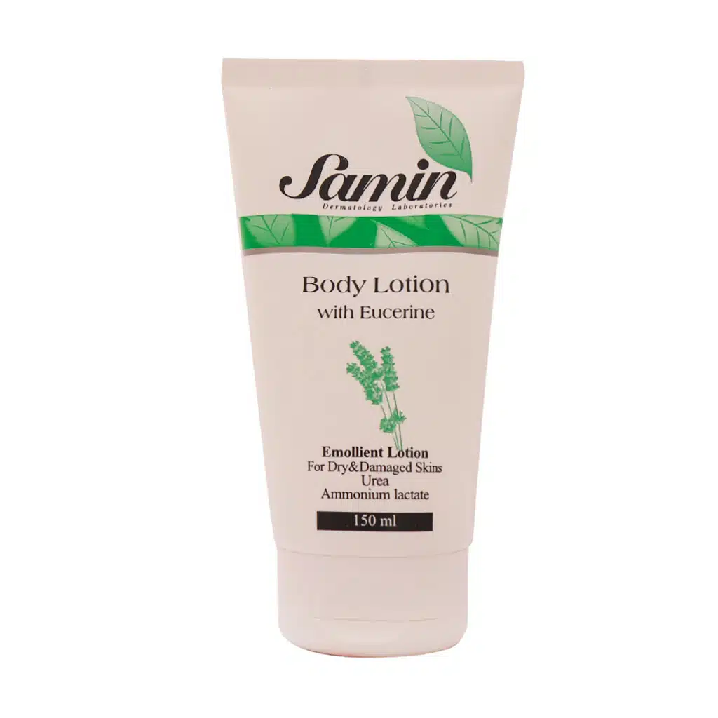 Samin-Body-Lotion-With-Eucerine-For-Dry-And-Damaged-Skin-150-ml-2.jpg.webp لوسیون بدن حاوی اوسرین ثمین مخصوص پوست خشک و حساس ۱۵۰ میلی لیتر