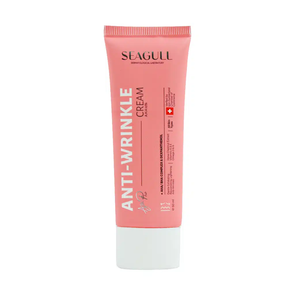 Seagull-Anti-Wrinkle-AHA-10-Cream-50-ml.jpg.webp کرم ضد چروک AHA 10 درصد سی گل 50 میلی لیتر