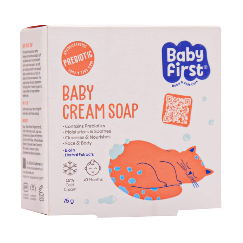 Seagull-Baby-Cream-Soap-75-g صابون بچه کرم دار بیبی فرست سی گل