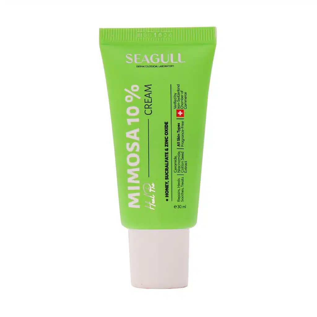 Seagull-Mimosa-10-Healing-Cream-30ml-1.jpg.webp کرم میموزا 10 درصد سی گل بازسازی کننده پوست 30 میلی لیتر