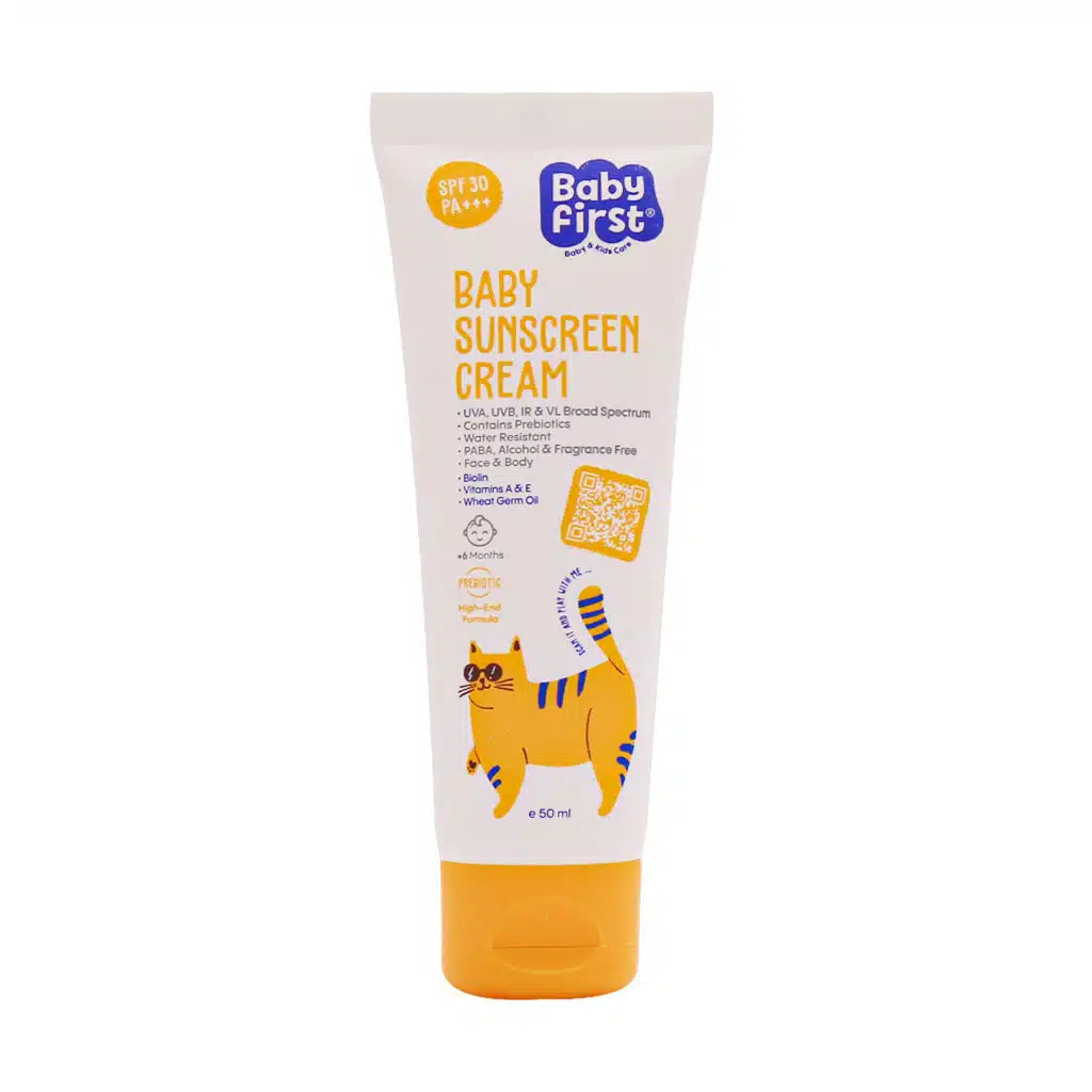 Seagull-Sunscreen-Cream-For-Children-SPF30-1.jpg.webp کرم ضد آفتاب کودکان SPF30 بیبی فرست سی گل ۵۰ میلی لیتر