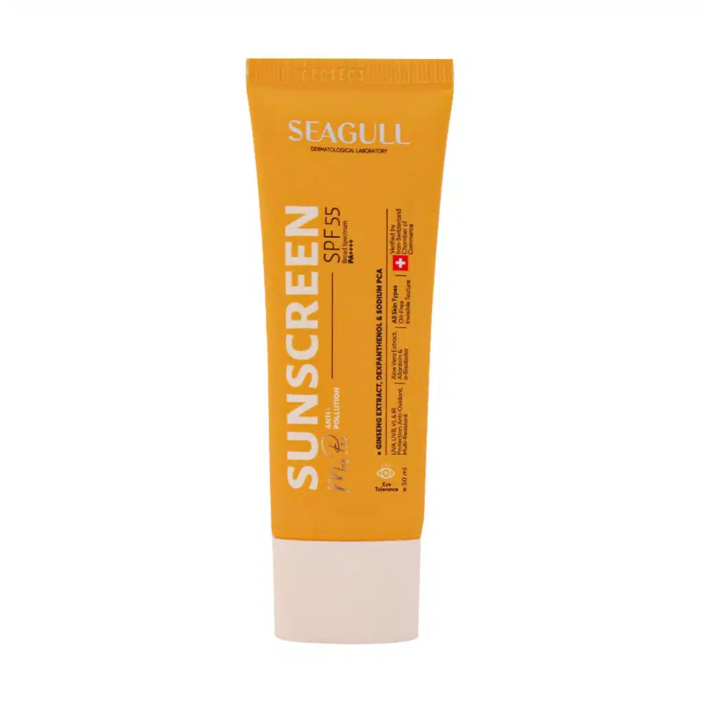 Seagull-Sunscreen-Cream-Oil-Free-SPF-۵۵-For-Men-۵۰-ml.jpg.webp کرم ضد آفتاب آقایان سی گل SPF55 مناسب انواع پوست ۵۰ میلی لیتر