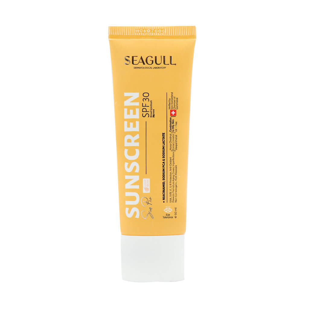 Seagull-Tinted-Sunscreen-SPF-30-cream-Oil-Free-50-ml قیمت ضد آفتاب رنگی فاقد چربی سی گل SPF30