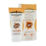 کرم ضد آفتاب رنگی سان سیف +SPF50 فاقد جاذب های شیمیایی