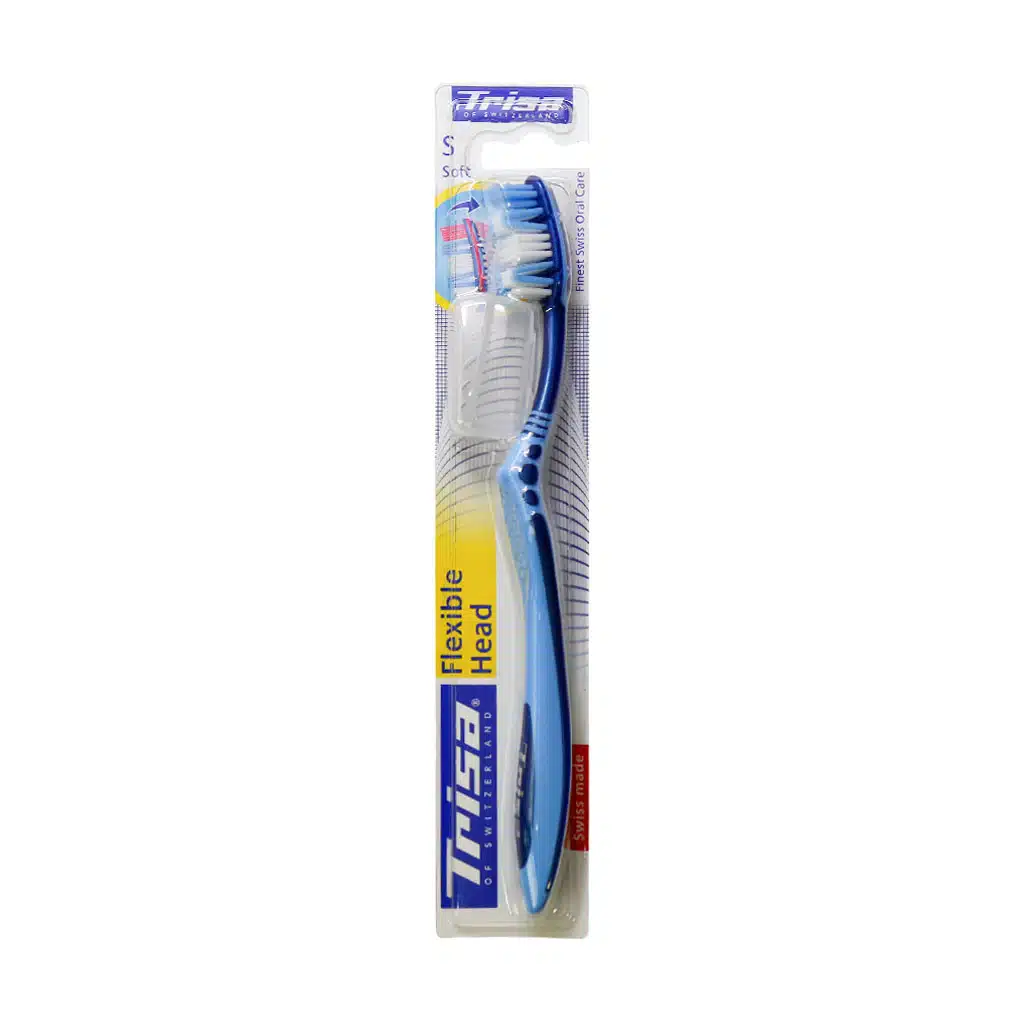 Trisa-Flexible-Head-Soft-Toothbrush-1.jpg.webp مسواک فلکسیبل هد با برس نرم تریزا همراه با محافظ