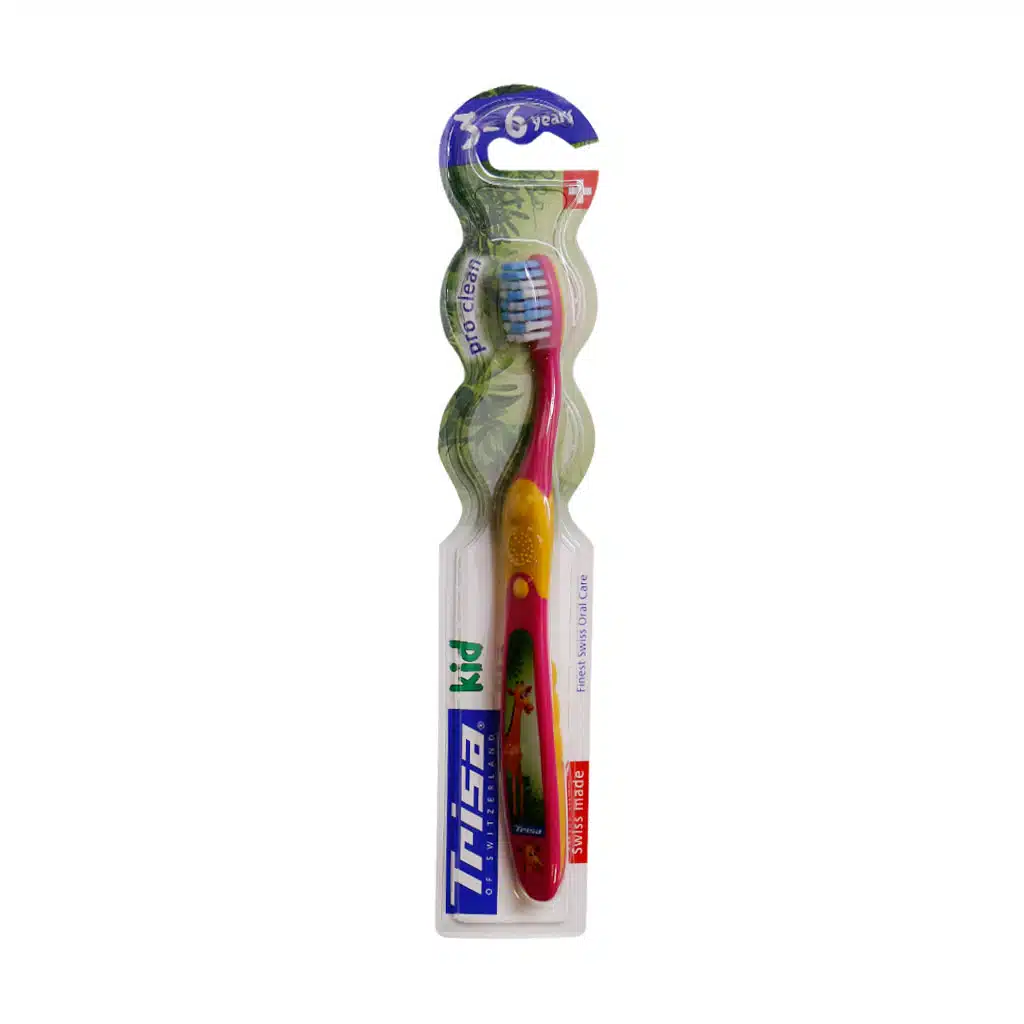 Trisa-Kids-Soft-Toothbrush-Giraffe.jpg.webp مسواک کودک تریزا مدل Kids با برس نرم مناسب کودکان ۳ تا ۶ سال