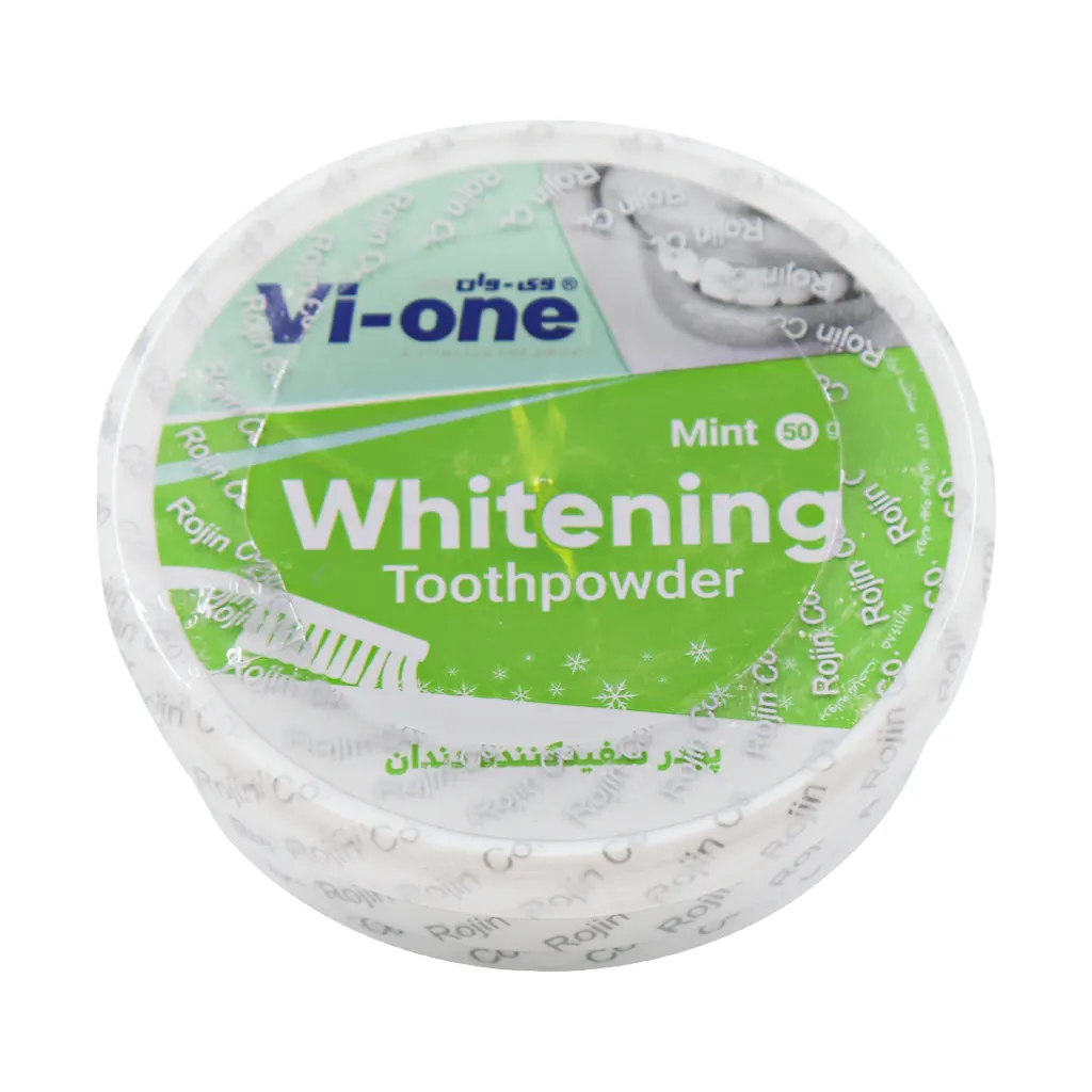 Vi-One Whitening Toothpowder Mint 50 g قیمت پودر سفید کننده دندان نعناع وی وان