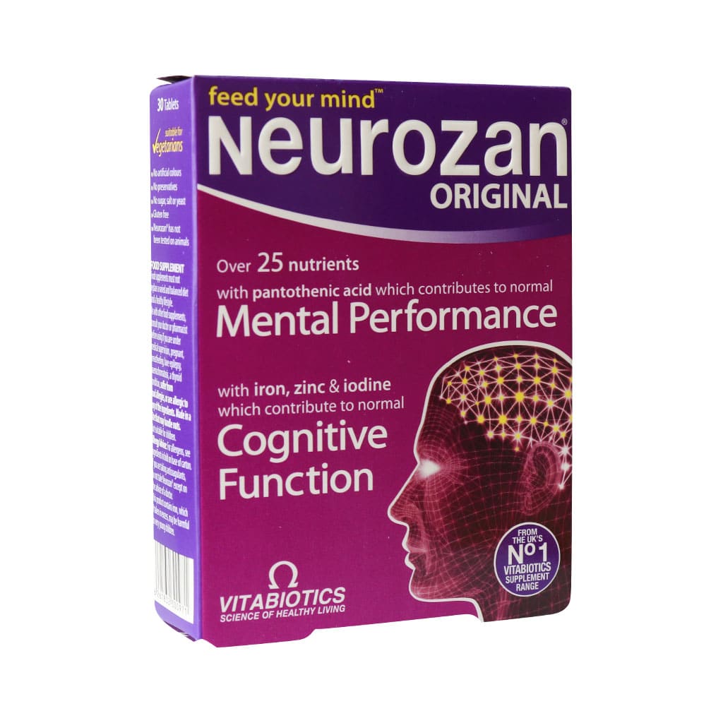 Vitabiotics-Neurozan-Feed-Your-Min-Original-30-Tab. قرص نروزان ویتابیوتیکس