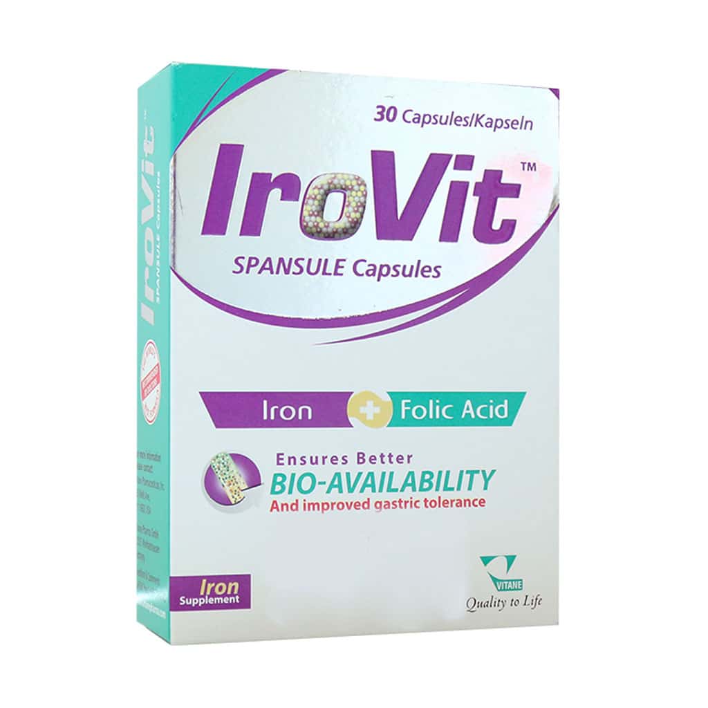 Vitane-IroVit-30-Caps کپسول آیروویت ویتان