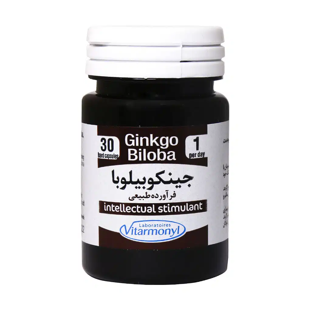 Vitarmonyl-Ginkgo-Biloba-30-Capsules.jpg.webp کپسول جینکوبیلوبا ویتارمونیل ۳۰ عدد